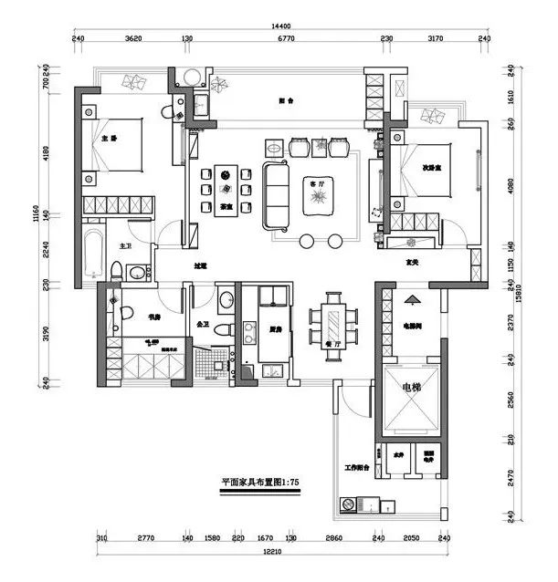 156m²新中式案例 | 清隽雅致的灰色调美学